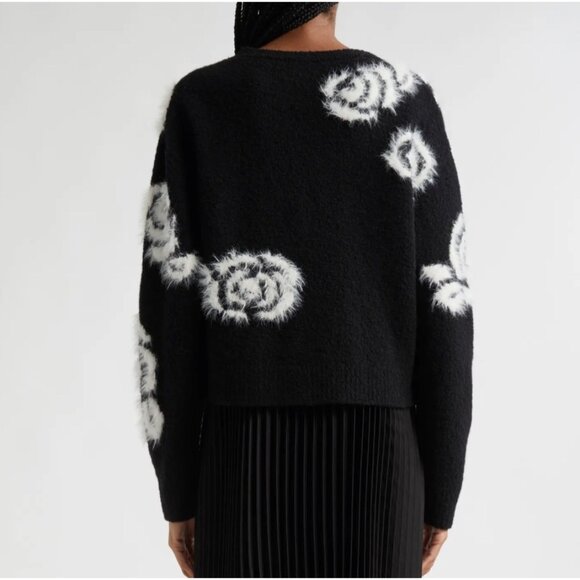 Cinq à Sept Aerin Abstract Floral Long Sleeve Sweater size XS - Picture 2 of 10